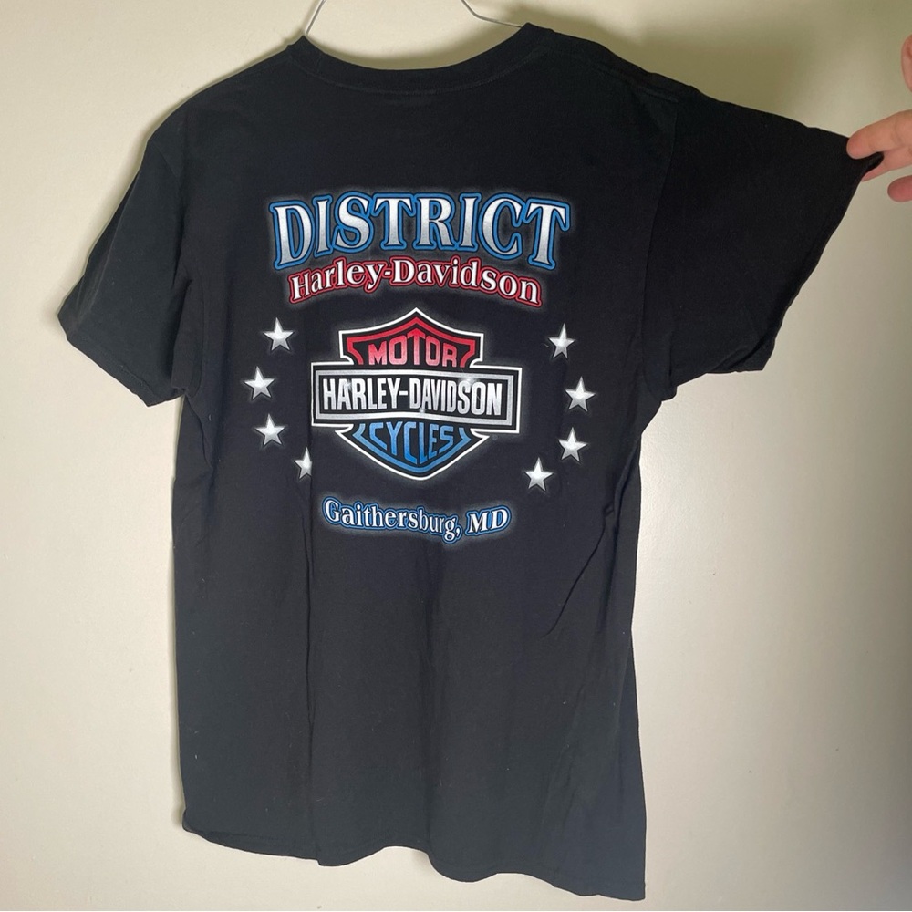 Harley Davidson Gaithersburg, MD Motorcycle American Graphic T-Shirt Men’s L
